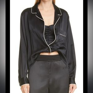 RtA Claudia Corset in Black Satin